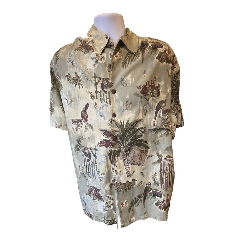 Kahala Shirt by Pat Anderson Size Large Hawaiian Button Up Vintage 90's EUC